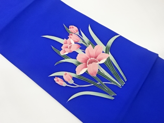 塩瀬草花模様名古屋帯